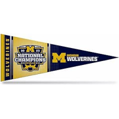 Rico Industries NCAA Michigan Wolverines 2024 CFP National Champions filca sienu dekors, 12