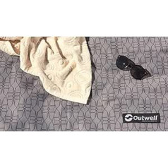 Outwell Hayward Lake 4ATC Flat Weave Rug, Grey/Black