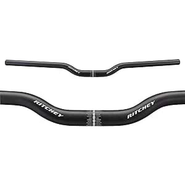 Ritchey Comp SC Rizer Mountain Stūre — Alumīnija stāvvada stūre kalnu velosipēdiem, piedzīvojumu un grants velosipēdiem, 25,4 mm stūres skavas diametrs, 670 mm