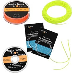 AnglerDream WF Fly Fishing Line Kit 1 2 3 4 5 6 7 8 9WT Fly Fishing Line Leader Braided Backing Fish Line