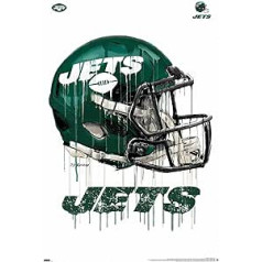 Trends International NFL New York Jets — Drip Helmet 20 Wandposter, 37,4 x 56,8 cm, Premium ungerahmte versija