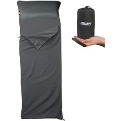 Frelaxy guļammaisi, XL īpaši vieglā guļammaisa starplika mugursomām, hosteļiem, ceļojumiem un kalnu mājiņām, ar pilnu rāvējslēdzēju/bez rāvējslēdzēja