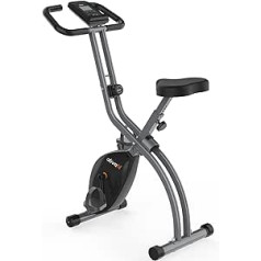 ATIVAFIT 3-in-1 Heimtrainer Fahrrad klappbar Zuhause magnetisch angetrieben Hometrainer Fahrrad mit Handpulsmessung & LCD Monitor Fitnessgeräte für Zuhause platzsparend ideal für Sportler