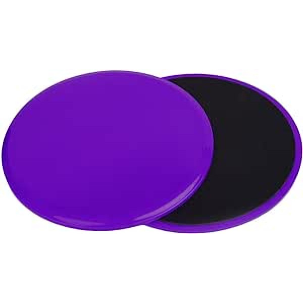 LOVIVER 2 Pack Core Sliders Fitness Discs for Back, Hip and Leg Exercises, Fitness Equipment, Abdominal Workout Equipment, Yoga, Purple