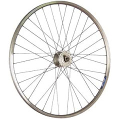 Taylor Wheels 28 collu velosipēda priekšējais ritenis ZAC19 rumbas dinamo DH-3N31 622-19 sudrabs