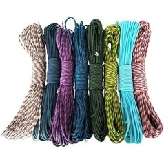 Generic 20 Teile/Lot 100ft 550 Fallschirmkabel Lanyard Zelt Seil Mil Spec Type III 7 Strang zum Wandern Camping