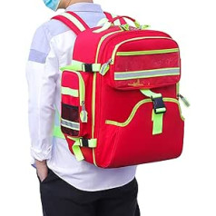 XJZHANG First Aid Backpack Bag Empty Emergency Red First Aid Backpacks First Aid Backpack For Camping Hiking Trekking Adventures