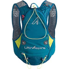 Ultraspire Alpha 4.0 unisex hidratācijas komplekts — 6 litru skriešanas veste ar šķidruma ietilpību, 2 x 550 ml UltraFlask un 2 x 500 ml SoftFlask (jāpārdod atsevišķi)