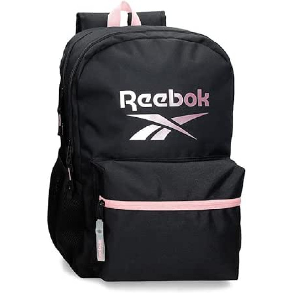 Reebok Beverly skolas mugursomas Poliestera Melns Rozā