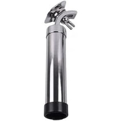 VISLONE 1 x Fishing Rod Holder Marine Boat Rod Holder Stainless Steel Rail Bracket Clamp (Style 2)