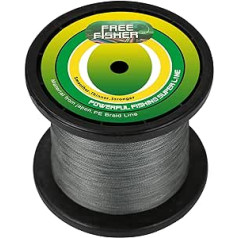 SXSHUN 1000 Meter Geflochtene Angelschnur 4-Fach Premium PE Geflochtene Schnüre Fishing Line Super Braided Grau