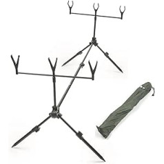 Zite Fishing Rod Pod Rod Stand for Beginners - Fishing Stand Carp Trout Fishing - Quick & Easy Assembly - Rod Rests Included