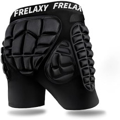 Frelaxy Padded Shorts for Snowboard, Skate and Ski, Snowboarding Impact Shorts, 3D Protection for Coccyx, Hip and Butt