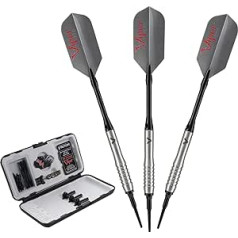 Viper V-Factor 90% Tungsten Soft Tip Darts with Storage Travel Case