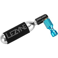 Lezyne CO2 sūkņa sprūda piedziņa CNC zils spīdīgs 16 g, 1-C2-TRDR-V110 mini sūknis, 16 g