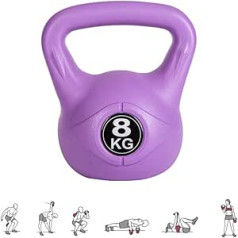 MAGIC SELECT Kettlebell svars ar ergonomisku rokturi, Kettlebell hanteles muskuļu trenēšanai mājās un sporta zālē.