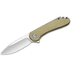 WE Knife 01WE495 Unisex - Adult Elementum Micarta Olive Pocket Knife, 7