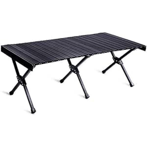 YIWENG Outdoor-Klapptisch Tragbarer Roll-up-Campingtisch Voller Aluminiumlegierungstisch mit Aufbewahrungstasche für Outdoor-Camping-Picknick-BBQ-Strand-Hinterhof,Outdoor-Klapptisch