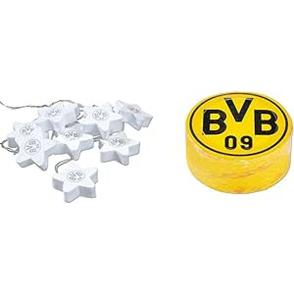 Borussia Dortmund Unisex BVB Fairy Lights filca zvaigžņu dekors, caurspīdīgs, viens izmērs