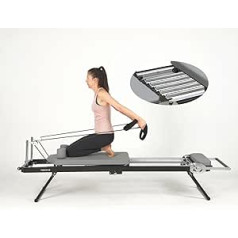 nexace Pilates Reformer for Home with Metal Spring, Reformer Pilates Machine Device, Foldable, Large Size