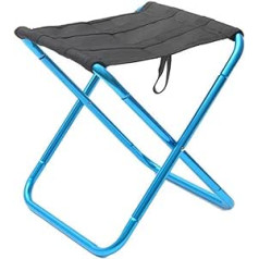 EVURU galdi un krēsli āra mēbeles Īpaši vieglas pārnēsājamas sakausējuma salokāmas piknika kempinga krēsls makšķerēšanas krēsls regulējams (krāsa: S zils)