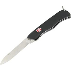 Victorinox Sentinel pocket knife (4 functions, large locking blade, lightweight), black.