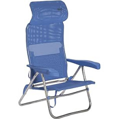 Alumīnija pludmales krēsls, noņemama (daudzšķiedras) kompakta galva