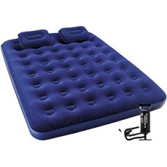 Bestway 80 x 60 x 8.5-inch Flocked Air Bed with Pump