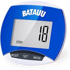 BATAUU Bester Schrittzähler, einfach zu bedienender Schrittzähler mit Kalorienverbrauch und Schrittzählung
