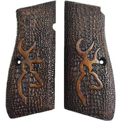 ZIB GRIPS Browning HP 14 pistoles rokturis ar rokām izgatavots no valrieksta koka Ars.074