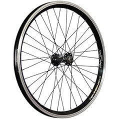 Taylor Wheels 20 collu velosipēda priekšējā riteņa dubultsienu loks ar ātri noņemamu melnu