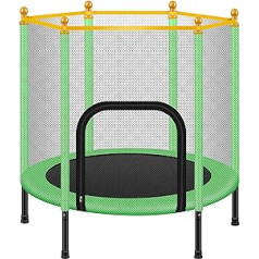 JJ JUJIN Kids Trampoline 1.4M Indoor Outdoor Trampoline with Safety Net for Toddlers Age 2-8 Years