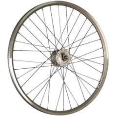 Taylor Wheels 26 collu velosipēda priekšējais ritenis ZAC2000 rumbas dinamo DH-3N31 559-19 sudrabs