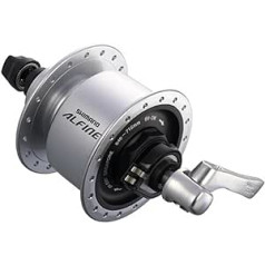 SHIMANO priekšējā rumba Dynamo Alfine DHS501 100mm 36 caurumi Centerlock SNSP (sudrabs)