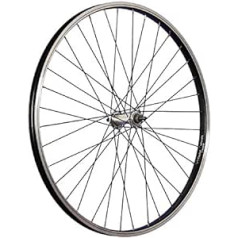 Taylor Wheels 26 collu velosipēda priekšējais ritenis alumīnija Nirosta 559-21 melns/sudrabs