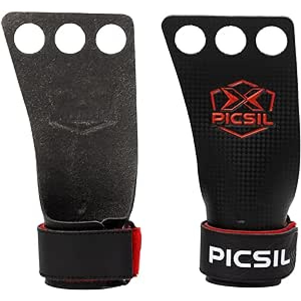 Picsi RX Carbon Grips 3H — Rokas rokturi un vingrošanas rokturi krosa treniņiem, muskuļu palielināšanai, pievilkšanai, svara celšanai, zoda pacelšanai, treniņiem, vingrinājumiem, tējkanna zvanam