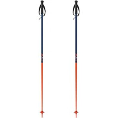 Fischer OneWay GT18 Flame slēpošanas nūjas 120 cm All Mountain Alpine nūjas alumīnija