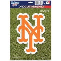 MLB New York Mets 79730010 Die Cut Logo Magnet Small Orange