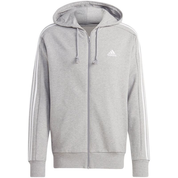 Adidas Essentials franču frotē 3 svītru kapucis ar pilnu rāvējslēdzēju M IC9833 / M