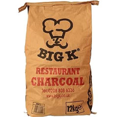 Big K Chilla-Grilla Holzkohle in Restaurantqualität, 12 kg Beutel, Lumpwood Holzkohle