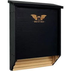 Bat House for Outdoors - The Complete Bat Box for Outdoor Use - Clean Your Garden of Mosquitoes - Bat Box without Paint Inside - One Chamber Cedar Wood Bat - Wildyard