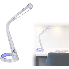 bmf-versand® galda lampa LED krāsu maiņas galda lampa no silti baltas līdz vēsai baltai regulējama nakts lampa Guļamistabas sudraba nakts lampa ar nakts gaismu RGB