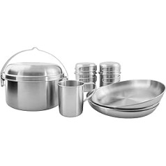 Tatonka Unisex – Adult Picnic Set III Cooking Pot Set, Transparent, 32 x 24 x 14 cm