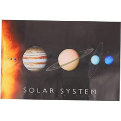 Baluue Bildungsposter Planetenplakat Planetenposter Für Wände Weltraum Planet Wandkunst Weltraum-Banner Pädagogisches Weltraumposter Mha-Poster Kosmischer Planet Segeltuch Kind Karikatur