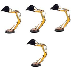 OSALADI Pack of 4 Aesthetics Galda lampa Digger Galda lampa Nakts lampas Bērnu lampas guļamistabas zēniem Lampa Amerikāņu stila biroja amatniecības sveķi