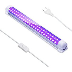 Eleganta UV melnās gaismas lampa, 10 W LED josla, 48 gaismas diodes, UV caurule dīdžeju ballītēm, klubiem, Helovīnam, ideāls gaismas efekts un patīkama atmosfēra