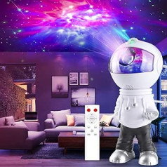 SIVQIKE Spaceman Galaxy LED Starry Sky Projector Light, Galaxy Light with Remote Control, Star Projector for Children and Adults, White