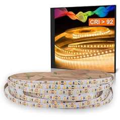 Mextronic LED Streifen LED Band LED Strip 2835 Warmweiß (2700K) CRI 92 72W 5 Meter 12V IP20