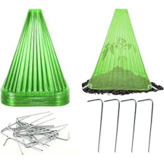 Asablve Pack of 20 stādi Garden Protector Cloche Augu aizsardzības pārsegs, gliemežu aizsardzība, aizsardzība pret salu, augu cepures kultivēšanas zvans Mini starta siltumnīca pret izdedžiem/putniem/vistām/salm