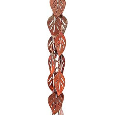 Monarch Rain Chain Om 3 ft. Pure Copper Kaskādes lapas lietus ķēdes pagarinājums